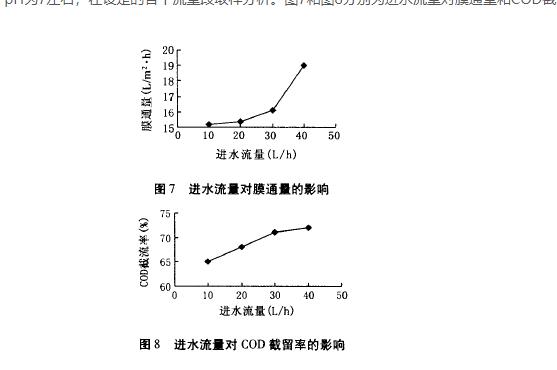 納濾膜，廢水滲透液，COD，去除效果